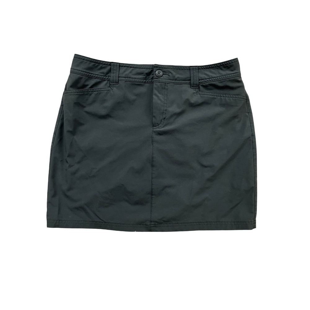 Eddie Bauer Womens Gray Active Hiking‎ Skirt Size 8 Stretch Pockets PR5700
